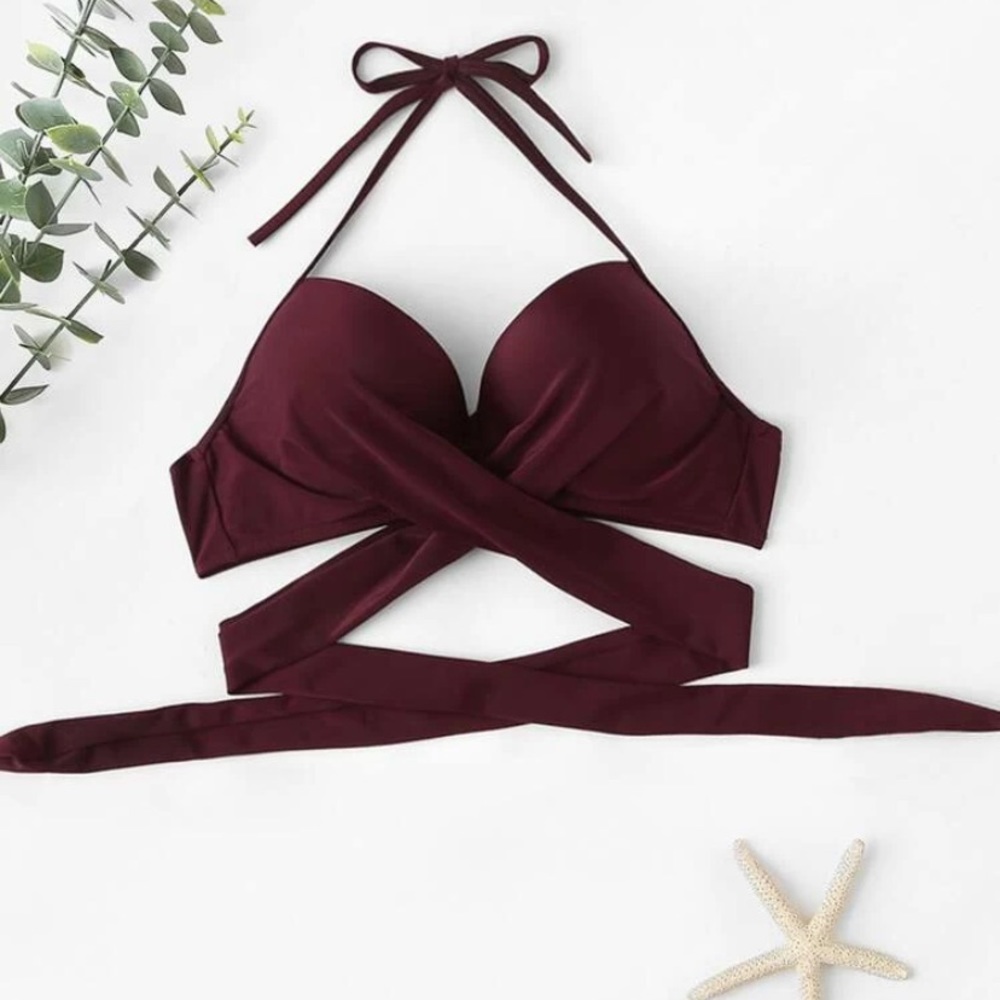 criss cross bikini top